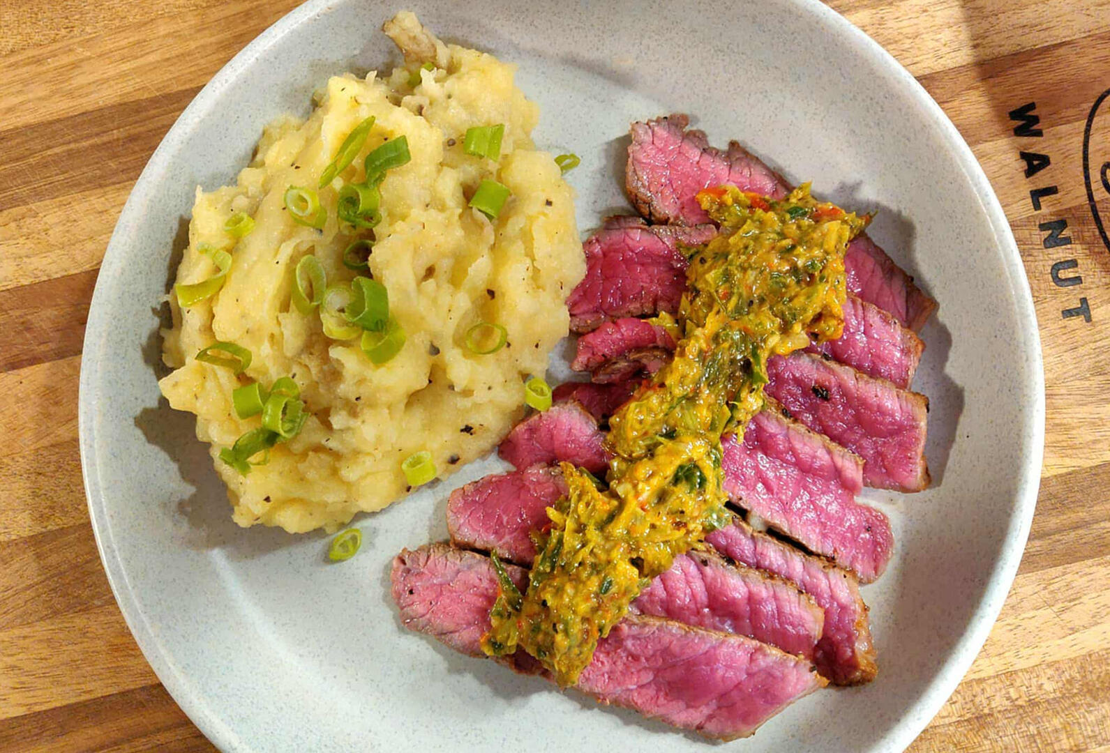 Steak and mashed potatoes